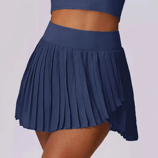 Women Athletic Golf Skort with Pocket Tennis Skirt with Pockets Running Workout High Waist Skirt A Line Pickleball Golf Skort