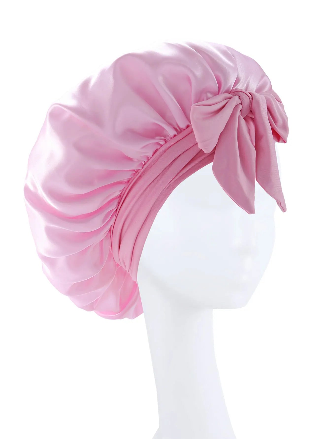 New Silky Bonnet For Sleeping Women Satin Bonnet Hair Bonnet Night Sleep Cap Scarf Wrap For Curly Hair Tie Band For CurlyHat