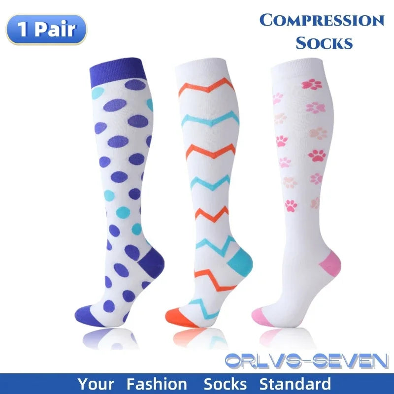 Unisex Breathable Compression Socks for Running and Everyday Wear