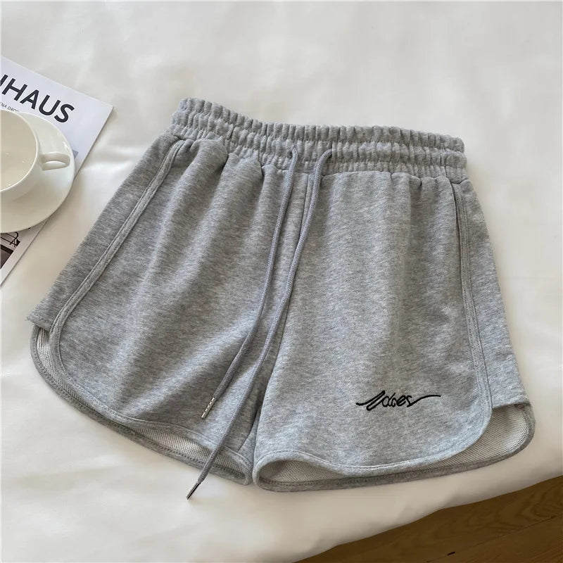 1pcs Summer Women Yoga Short Wearing Shorts Female Outside High-Waist Casual Loose Pants Lady Stylish Thin Breathable Gym Shorts
