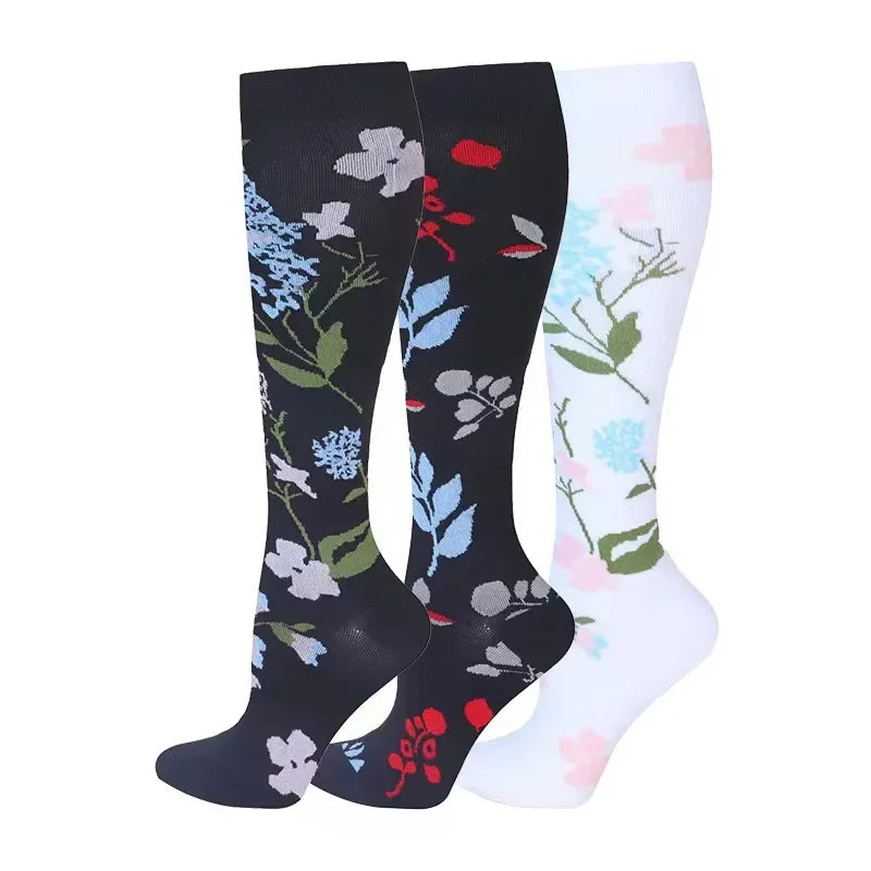 Compression Socks 30mmHg Unisex Three Pairs Knee High Pack