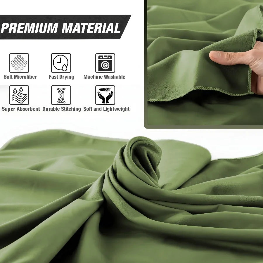 Oversized Microfiber Beach Towel Quick Dry Sand Free Soft Absorbent