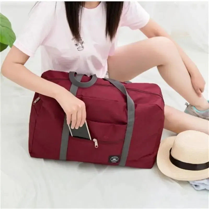 Multifunctional Folding Travel Bag Waterproof Large Capacity Luggage Storage