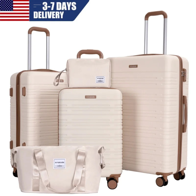 Travelhouse ABS Hard Case Spinner Luggage Set With TSA Lock