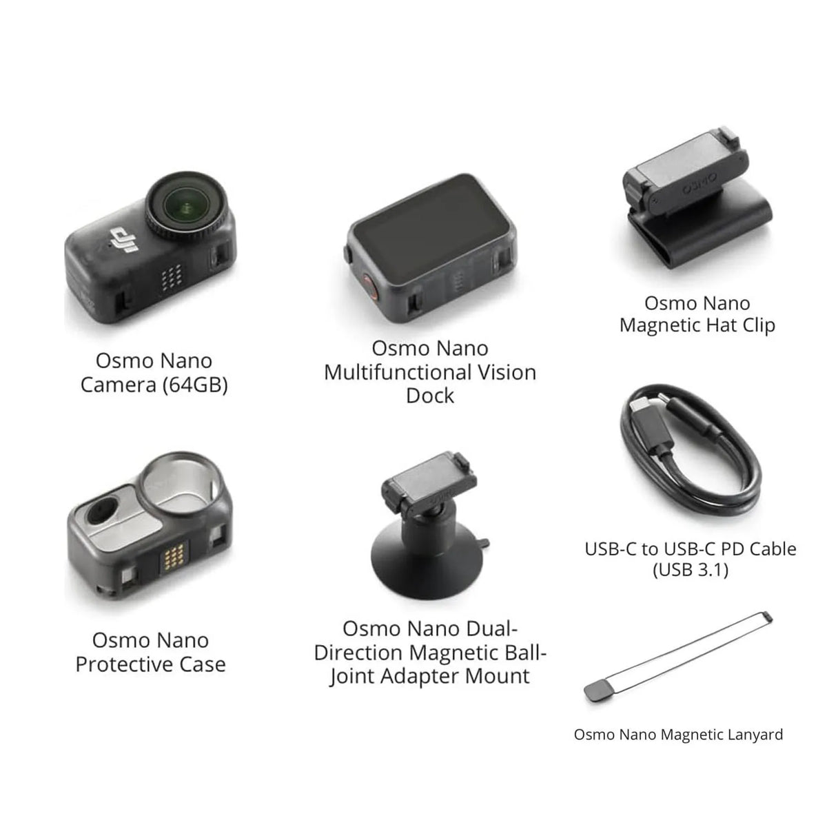 Open Box-DJI Osmo 360 Camera Standard Combo 1-Inch 360° Imaging Native 8K Video 105GB Storage 120MP Photo 100-Min 8K Recording 360 Action Camera