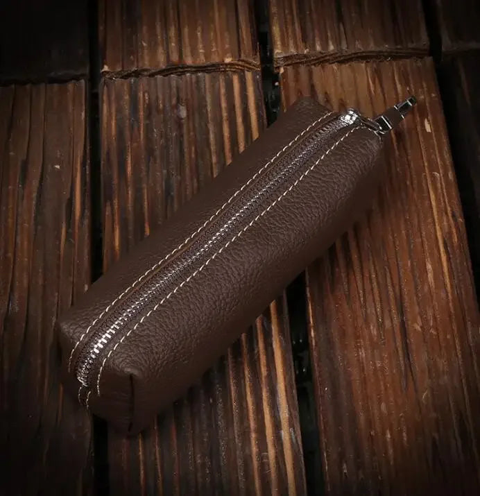 Genuine Cow Leather Key Wallet For Men And Women Compact