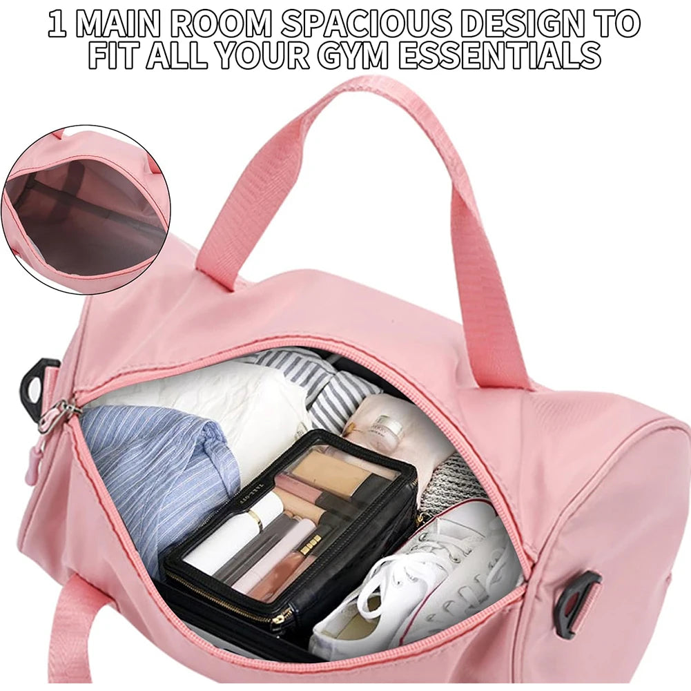 Ballerina Bag Solid Color Small Duffle Bag Lightweight Dance Jazz Storage Bag for Fitness Workout Travel Dance Ballet Swim