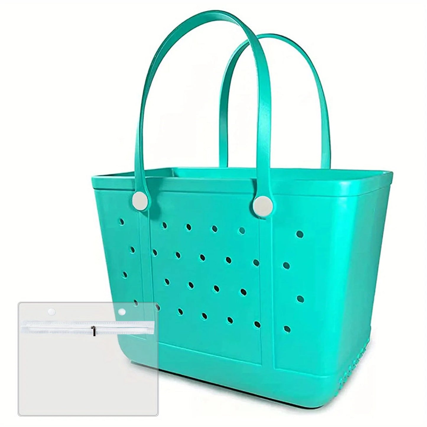 Ladies Rubber Beach Bag Sand Proof Travel Handbag Free Gift