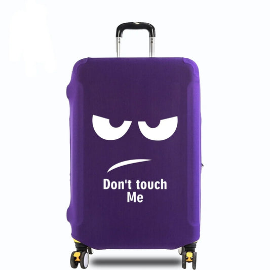 Travel Luggage Cover Suitcase Cover Travel Accessories Dust Proof Scratch Resistant Elasticity Covers White Picture Pattern