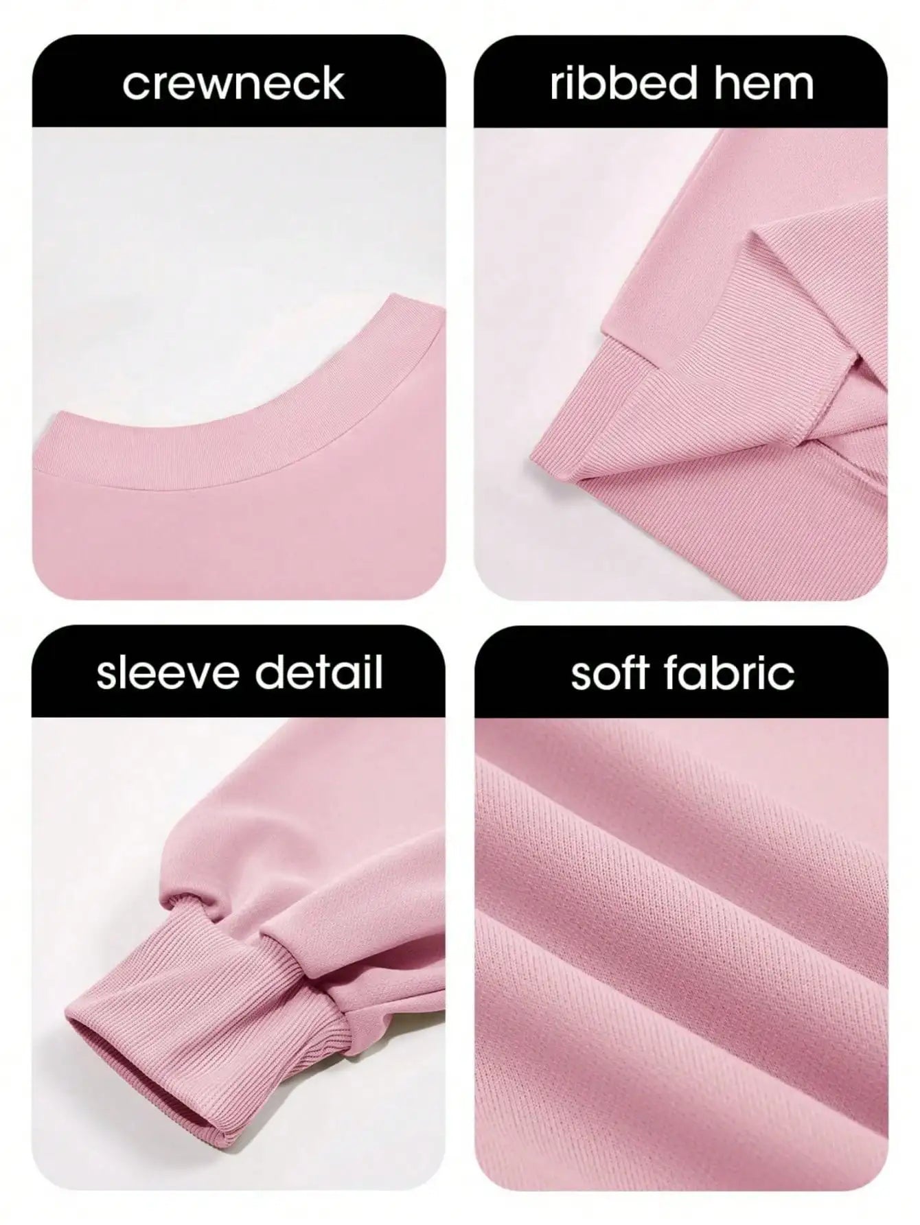 Fisoew Off Shoulder Sweatshirt - Oversized Long Sleeve Pullover | Loose Fit Casual Top | Fall Cozy Streetwear Basic Clothes