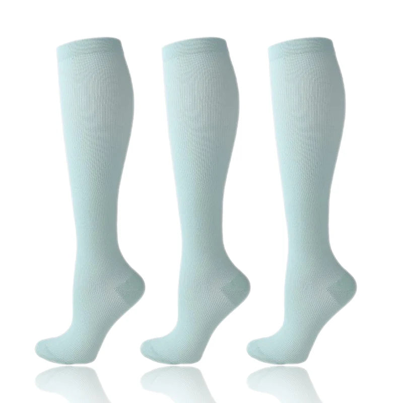 Compression Socks 30mmHg Unisex Three Pairs Knee High Pack