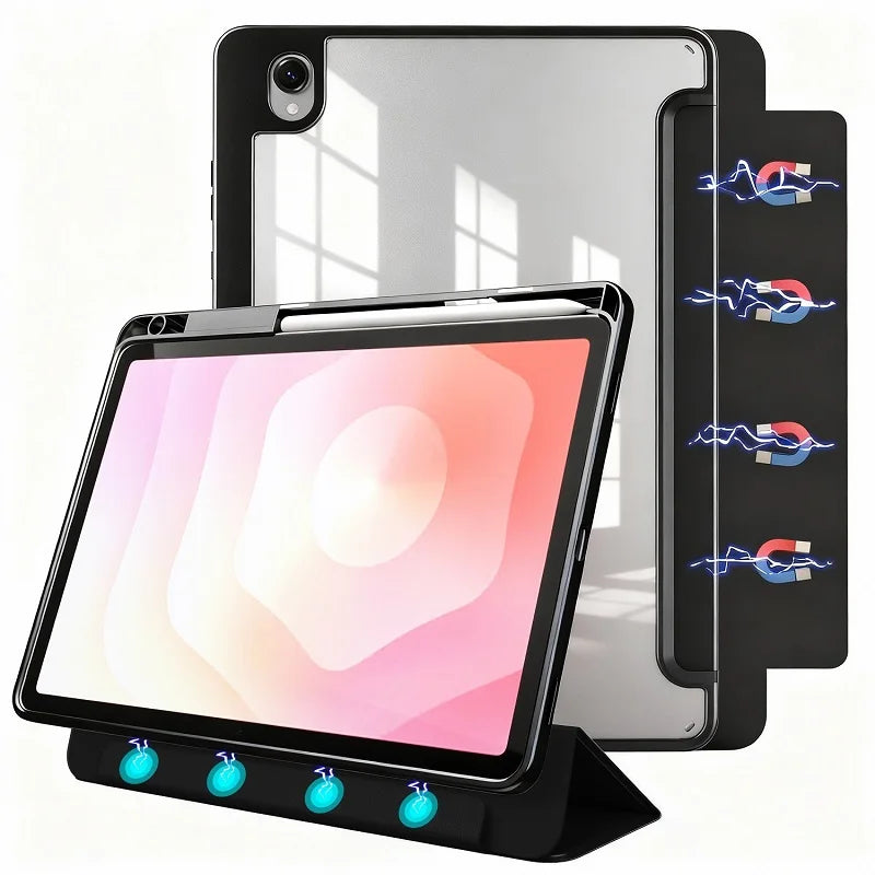 With Pencil Holder Case for Samsung Galaxy Tab S11 11 Detachable Cover Samsung Galaxy Tab A11 + Plus 11 A9 Plus 11" 8.7 Magnetic