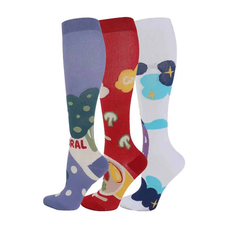 Compression Socks 30mmHg Unisex Three Pairs Knee High Pack