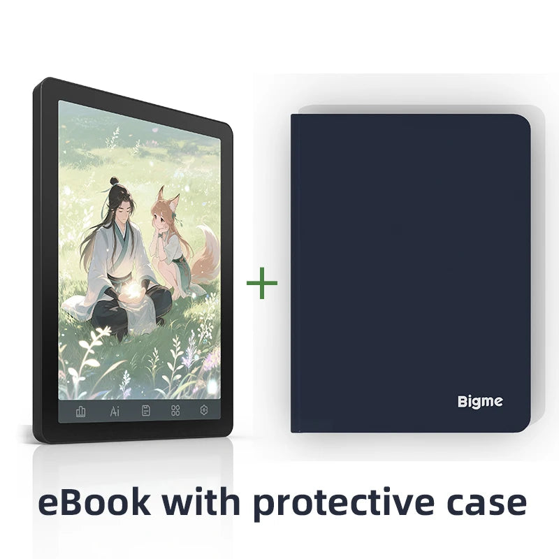 Bigme B6 E-reader, 6'' E-ink Electronic Book, 36-Level Front Light, 4+64GB Android 14 OS Support Google Play Ebook Reader Tablet