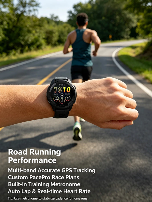 Garmin Forerunner 265 GPS Running Smartwatch Advanced Training Heart Rate