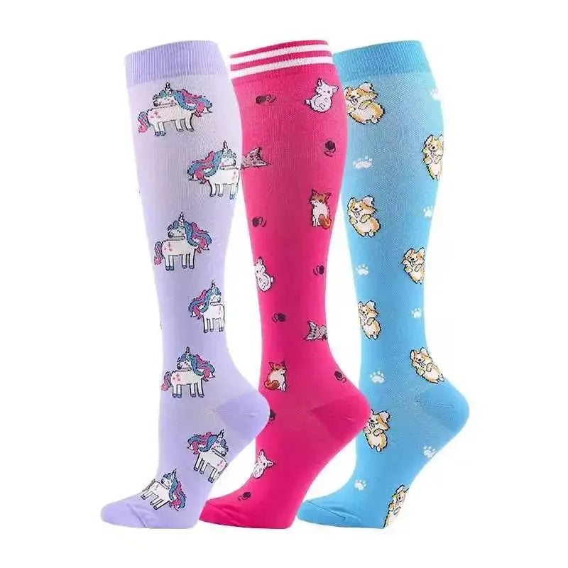 Compression Socks 30mmHg Unisex Three Pairs Knee High Pack