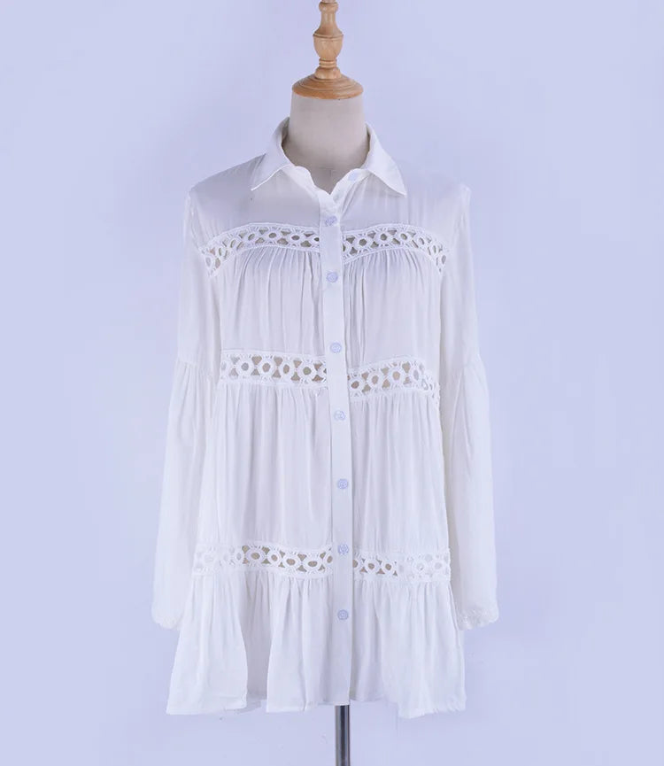 Boho Lace Bikini Cover Up Dress For Women Swimwear