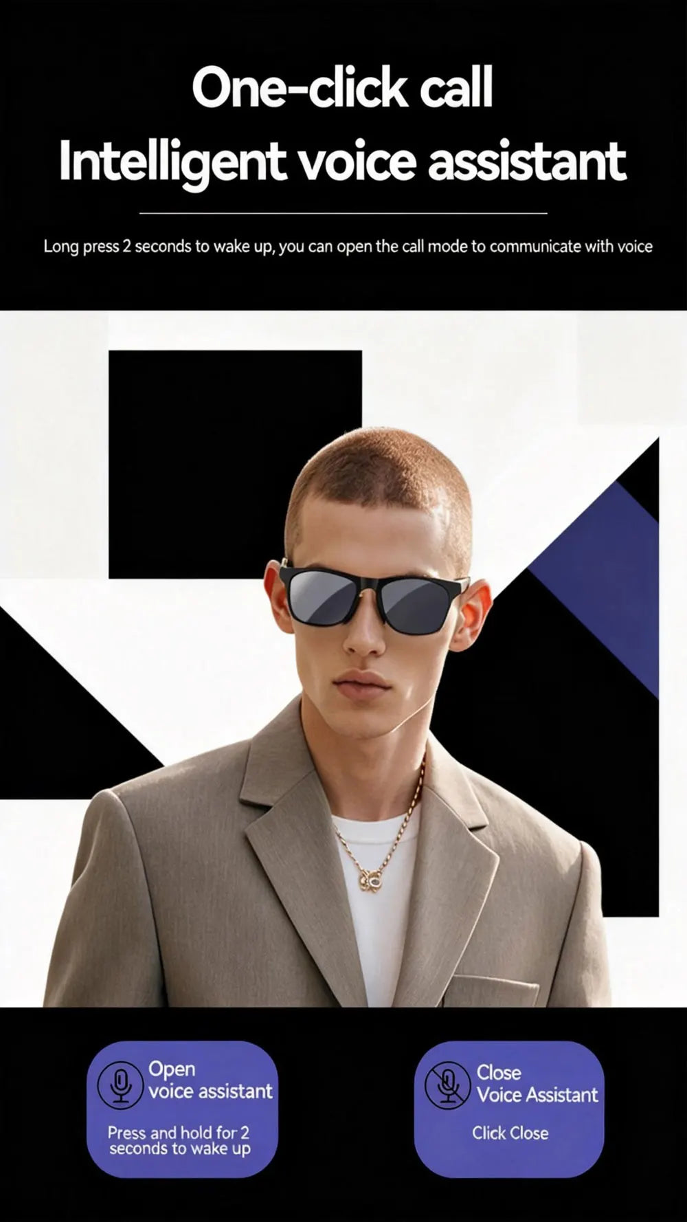 HOT D11 Smart Glasses Wireless Bluetooth Hands-Free Calling Music Play Headphones With Microphone Motion Stereo Speaker Glasses