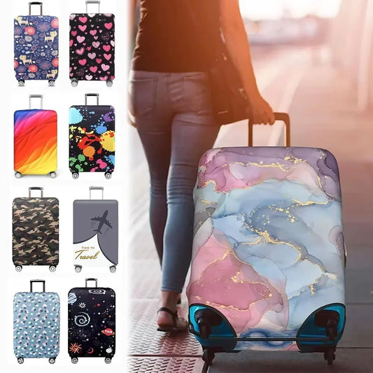 Stretch Fabric Luggage Cover Protector For Travel Suitcases