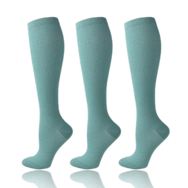 Compression Socks 30mmHg Unisex Three Pairs Knee High Pack