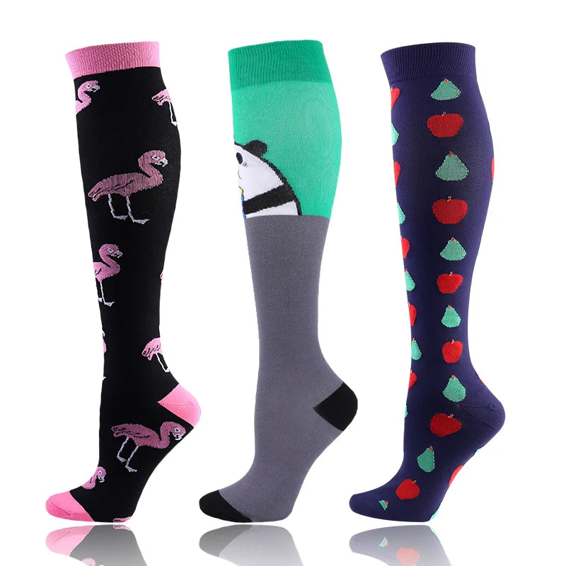 Compression Socks 30mmHg Unisex Three Pairs Knee High Pack