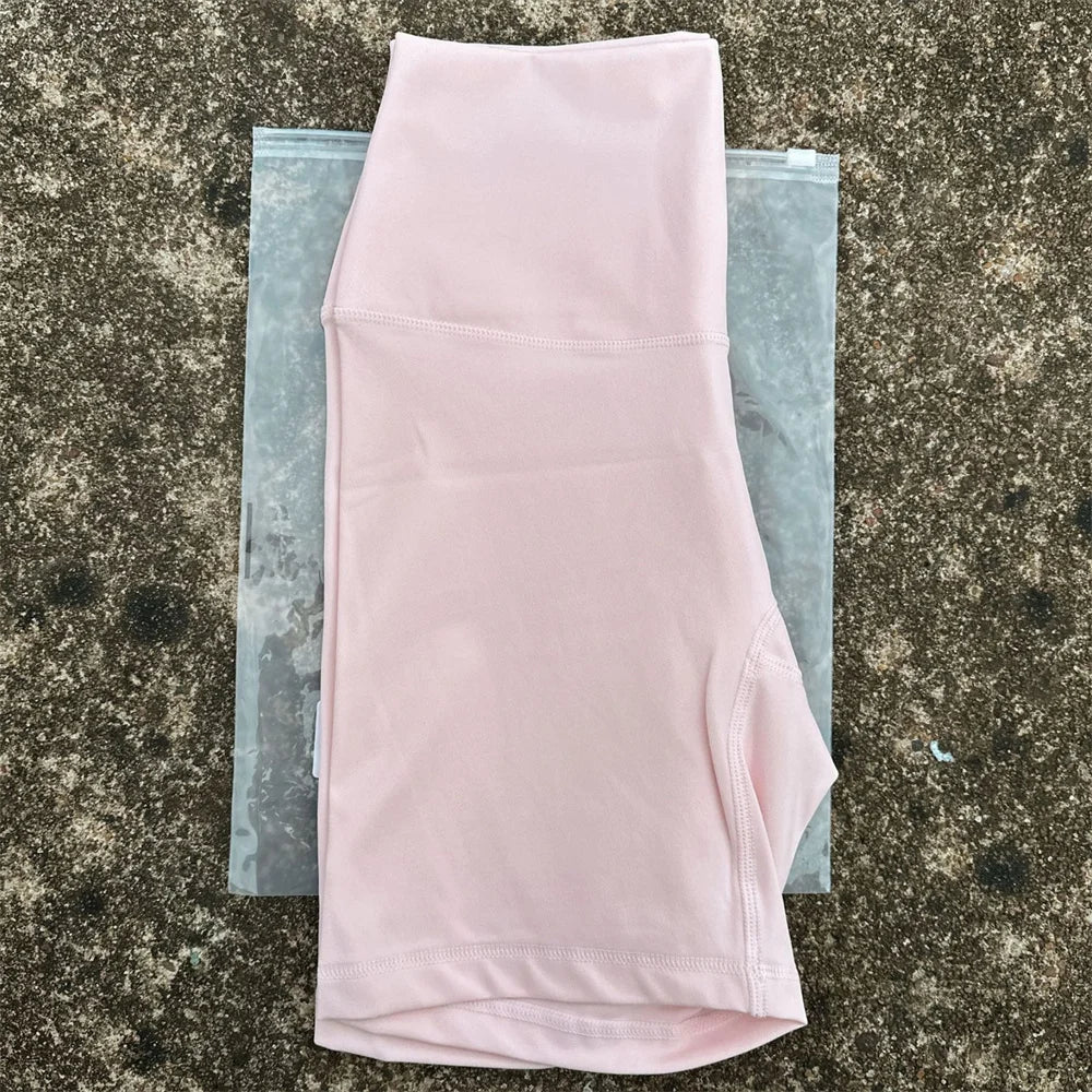 Solid Color High Waist Yoga Short Leg Cycling Women Fitness Sports Short Comprehensive Training Jog Squat Proof Internal Pocket
