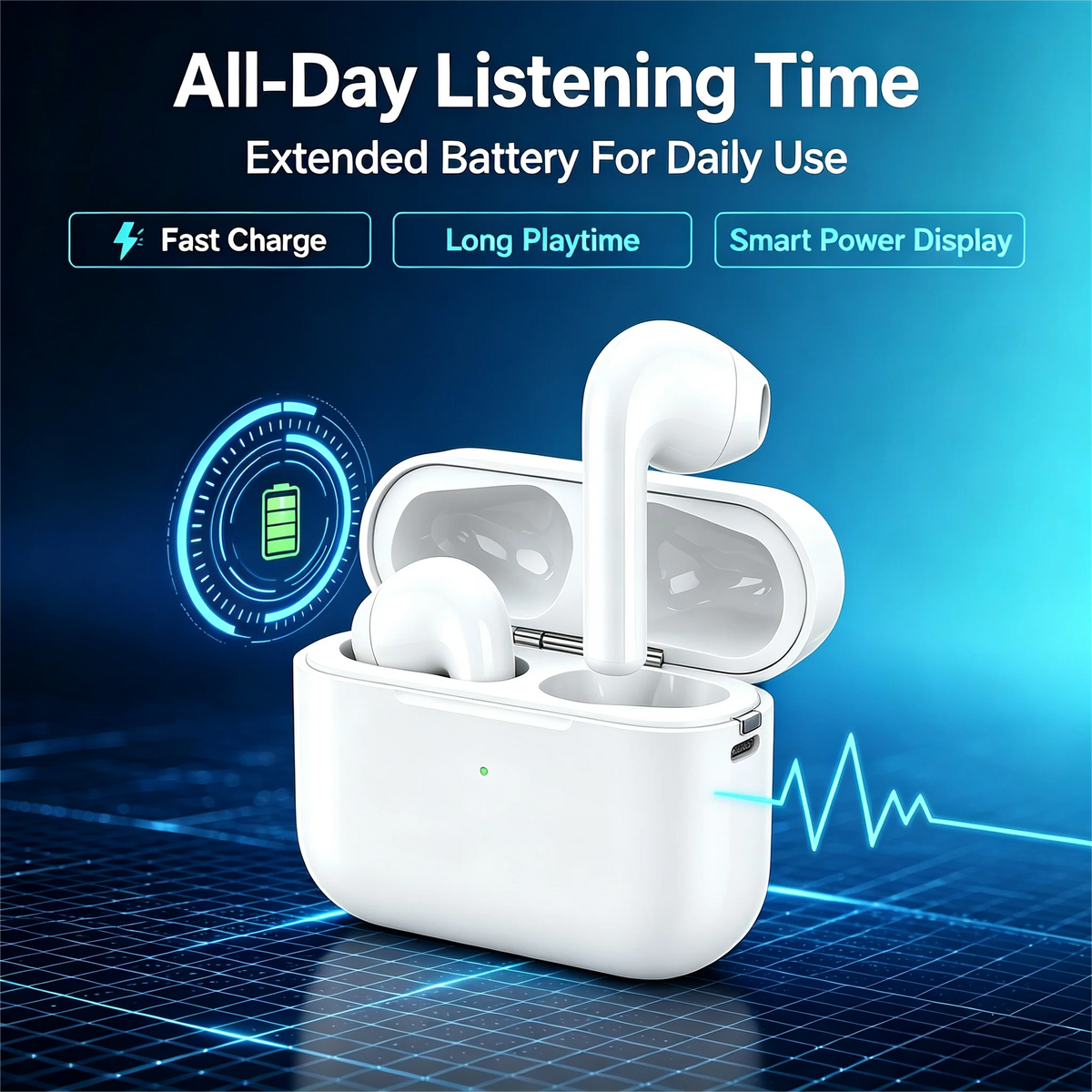 ZZLOVE Noise Cancelling Bluetooth Sport Earbuds With Heart Rate Monitor