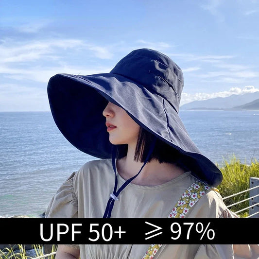 Wide Brim UPF 50 Sun Hat For Women Travel Protection