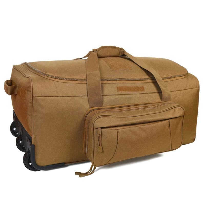 Q Tactical Rolling Duffel Bag for Camping Hiking Travel Luggage