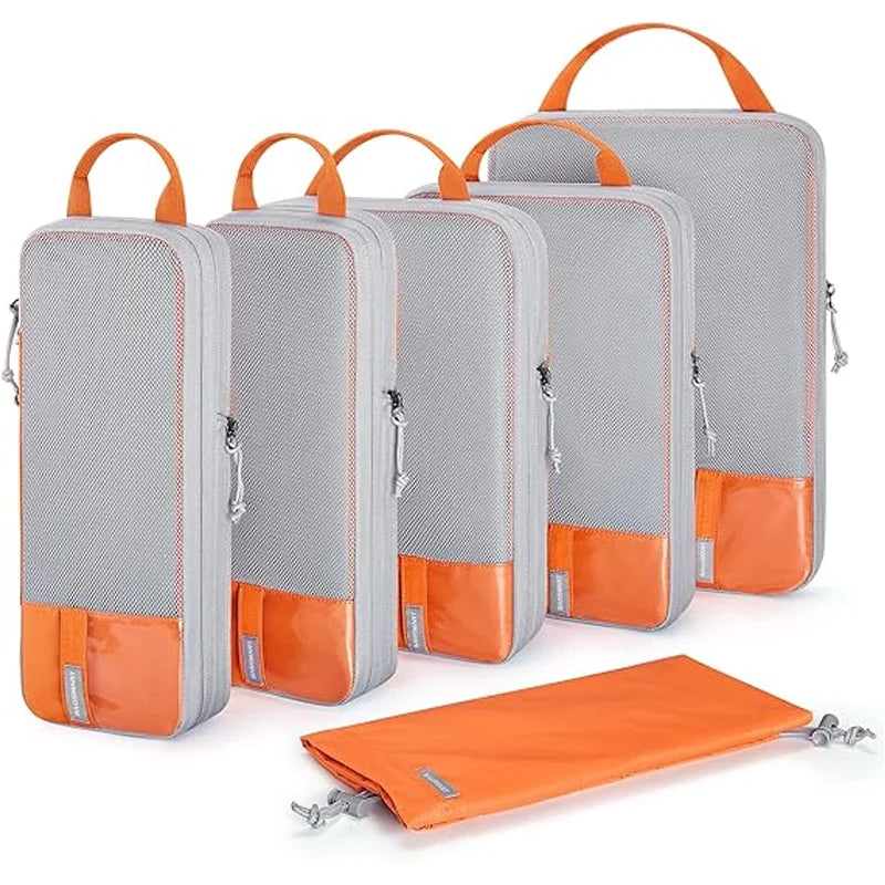 BAGSMART Compression Packing Cubes for Travel and Luggage Organization