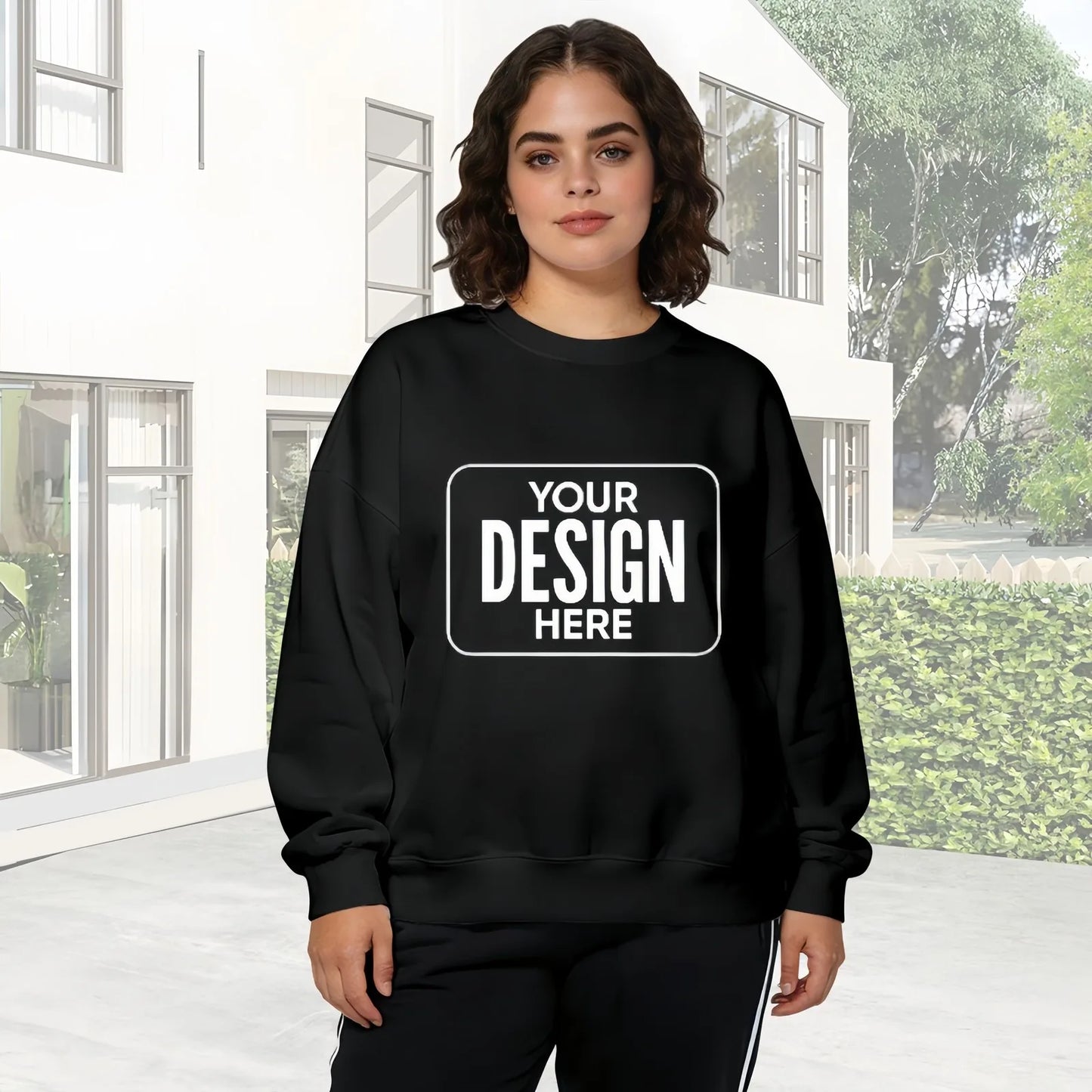 Sister Holiday Gift Custom Text, Photo & Logo Crewneck Sweatshirt