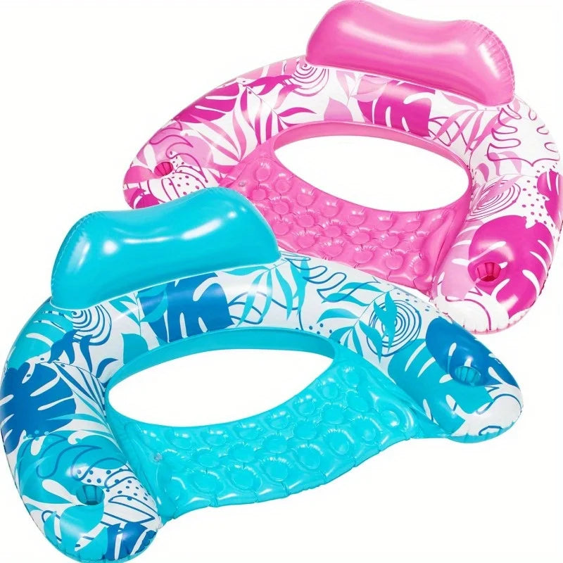 JOYFY Inflatable Pool Chair Float Hammock Compact Beach Summer Fun