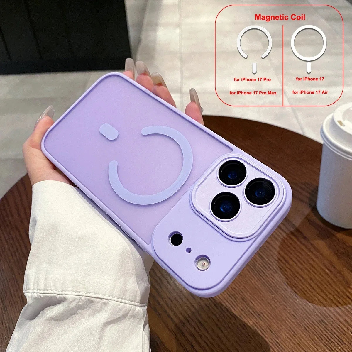 LICOERS Magnetic Case For iPhone 17 Pro Max Shockproof