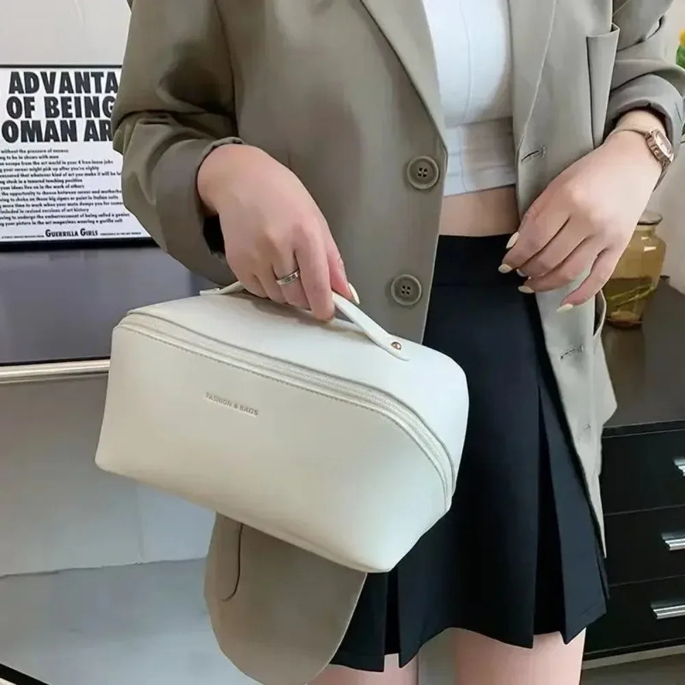 Luxury Women Makeup Organizer Toiletry Bag Travel Storage Zipper Case