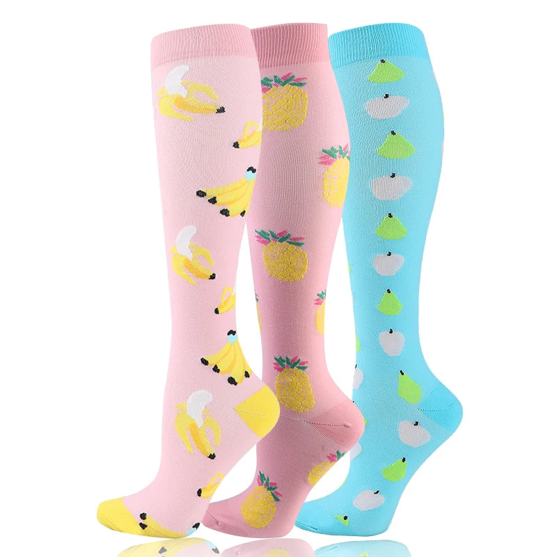 Compression Socks 30mmHg Unisex Three Pairs Knee High Pack