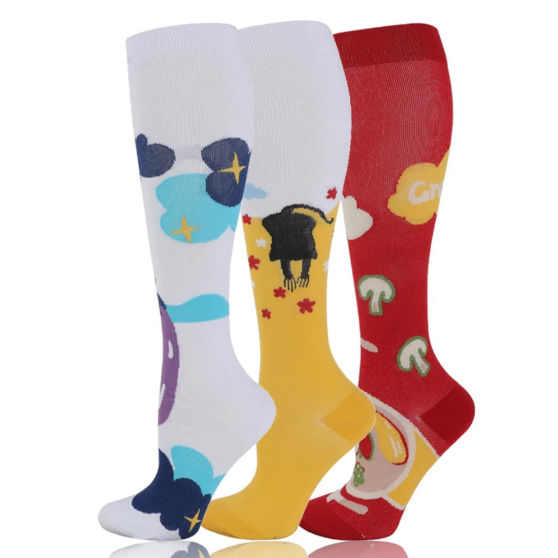 Compression Socks 30mmHg Unisex Three Pairs Knee High Pack