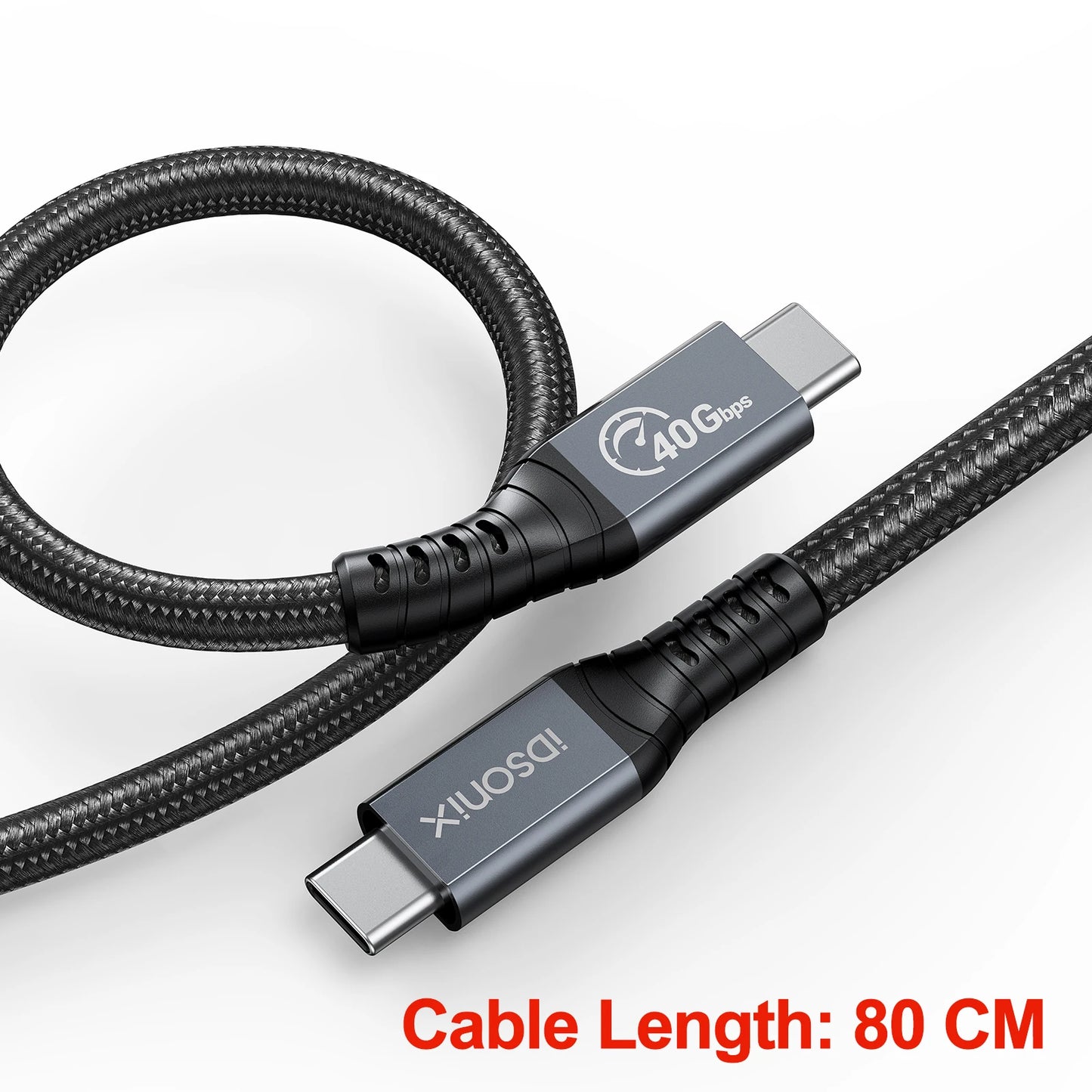 iDsonix USB C Extension Cable Nylon Braided USB C Extender Support 4k@60Hz/100W Fast Charging Type C 3.2 Gen2*2 Extension Cable