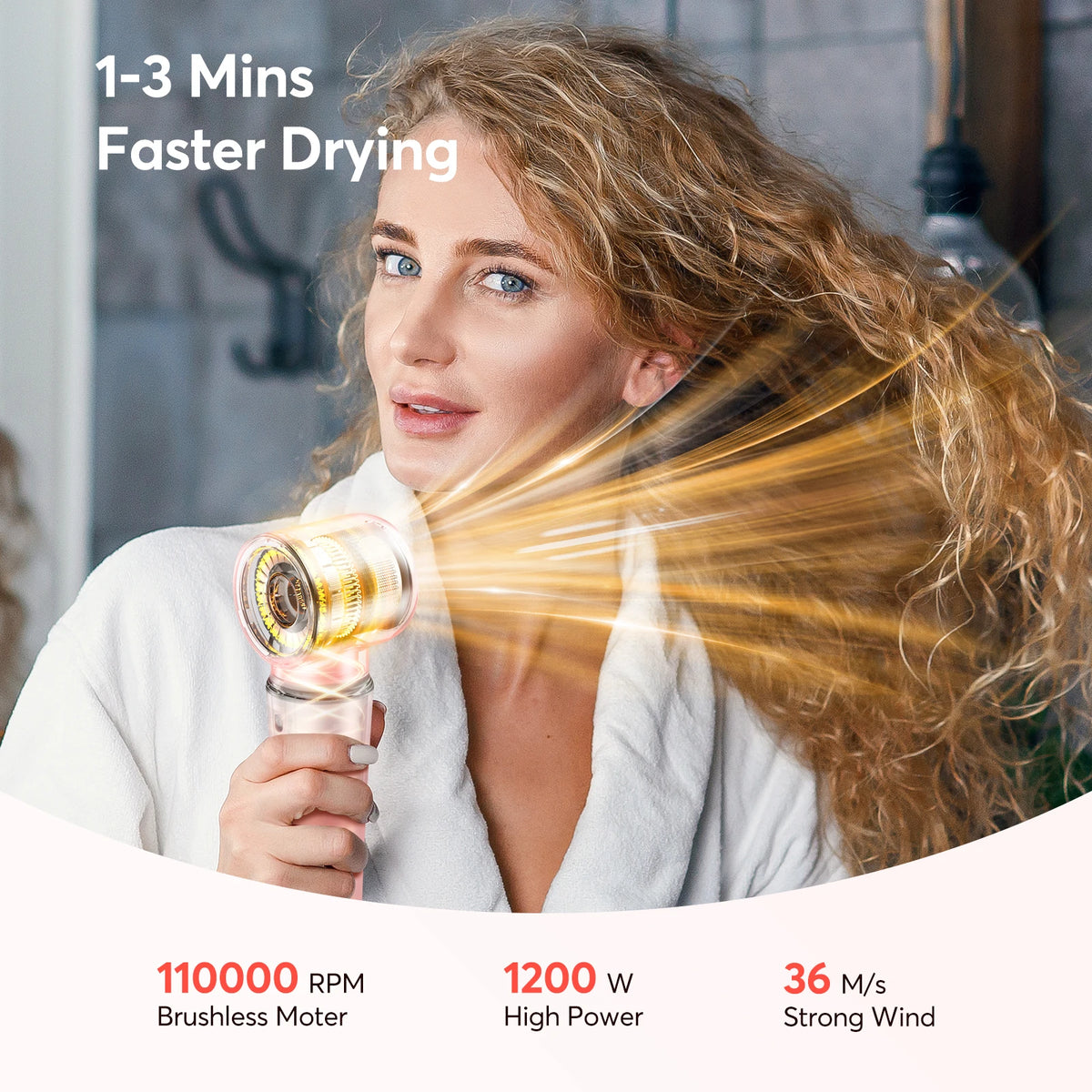 BOPCAL 5-in-1 Hot Air Hair Dryer and Styling Brush