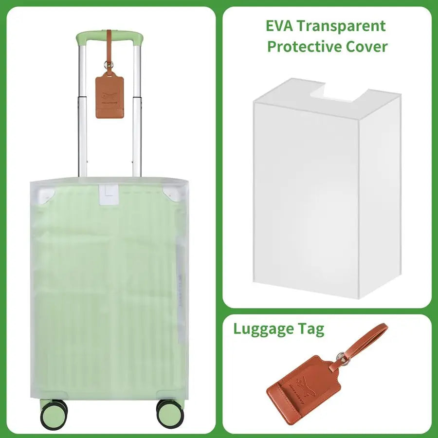 Airline Approved Vintage Style Carry On Luggage With Backpack Set