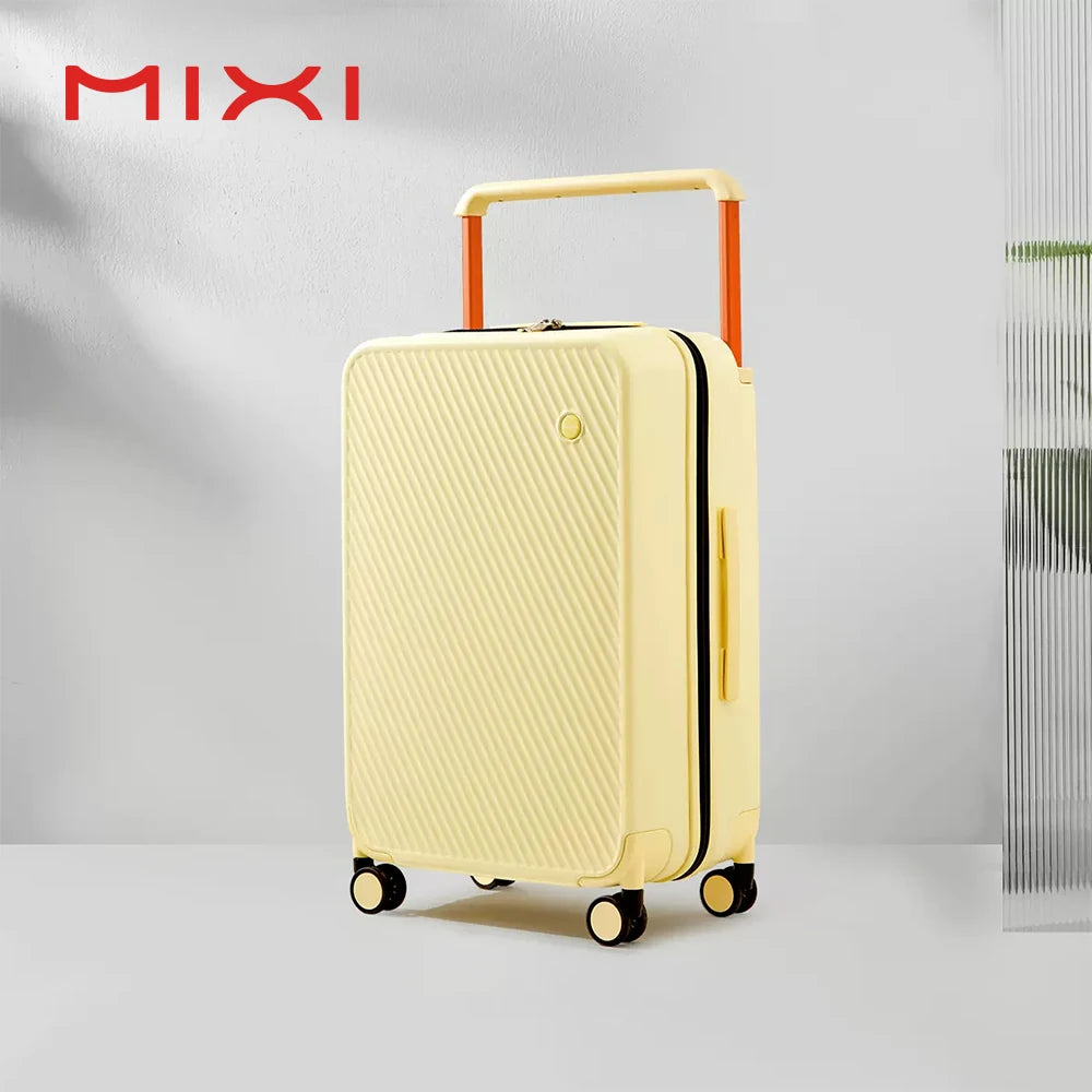 Mixi Hardside Patent Design Carry On Suitcase With Spinner Wheels
