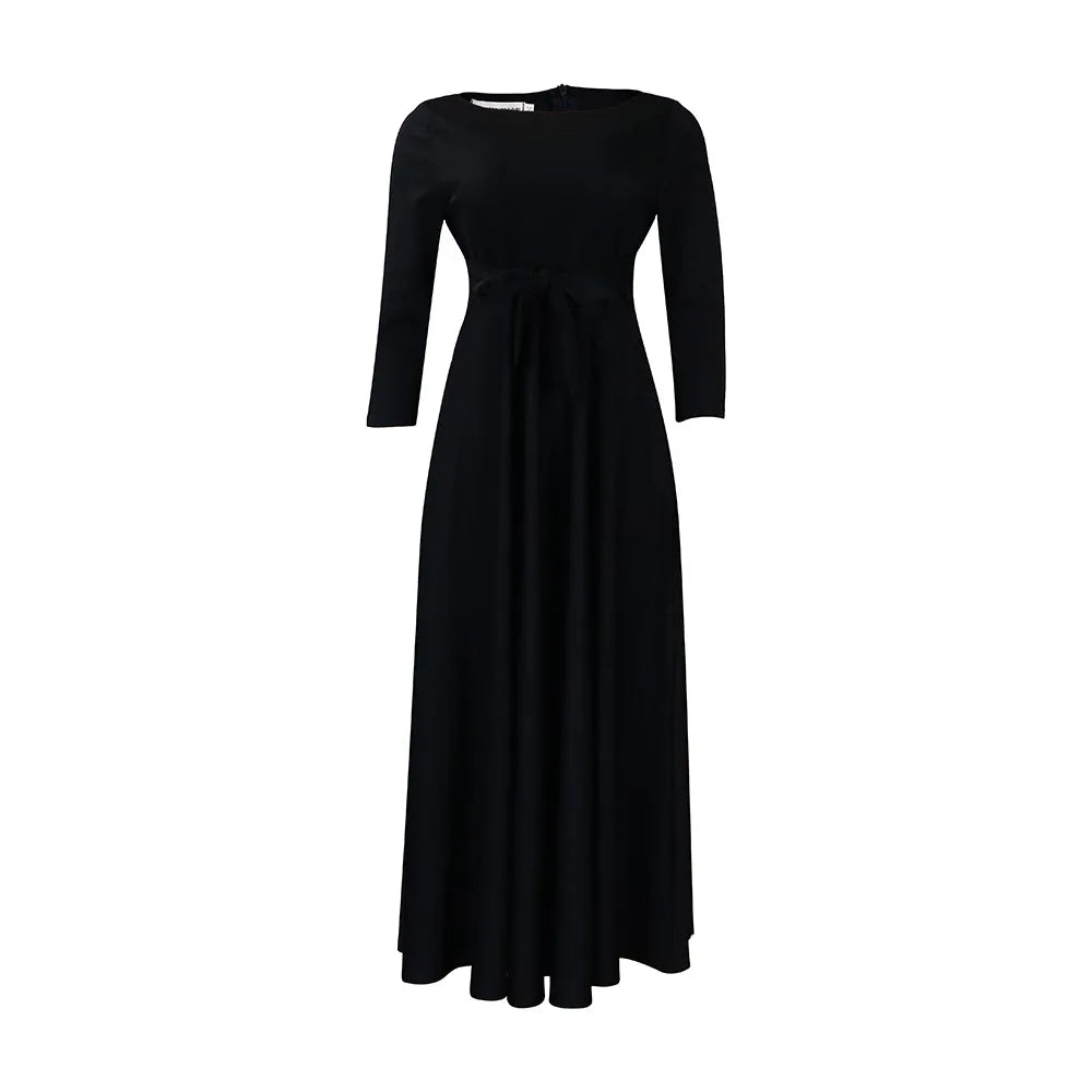 Women Summer Tie Waist Long Maxi Comfortable Casual Print Dress