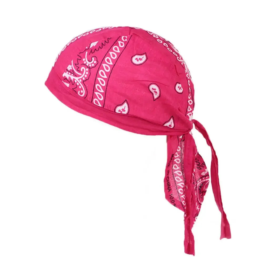 Men Women Quick Dry Headscarf Cotton Pirate Hat Outdoor Sport Cycling Bandana Sweat Absorbant Cancer Chemo Cap Muslim Turban