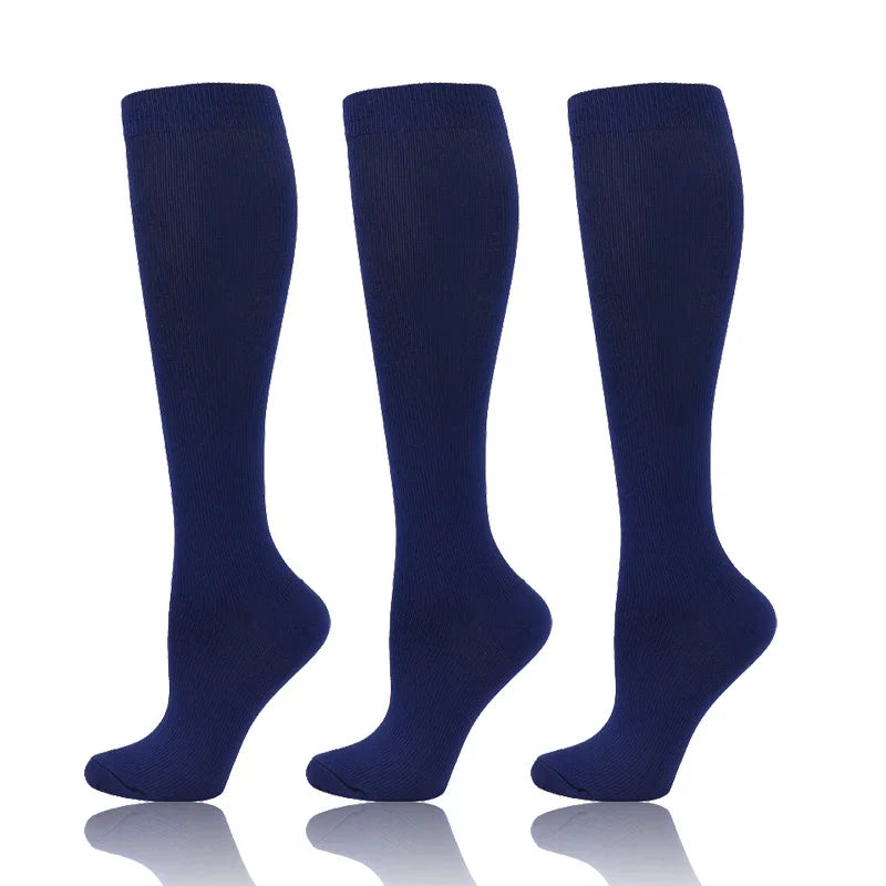 Compression Socks 30mmHg Unisex Three Pairs Knee High Pack