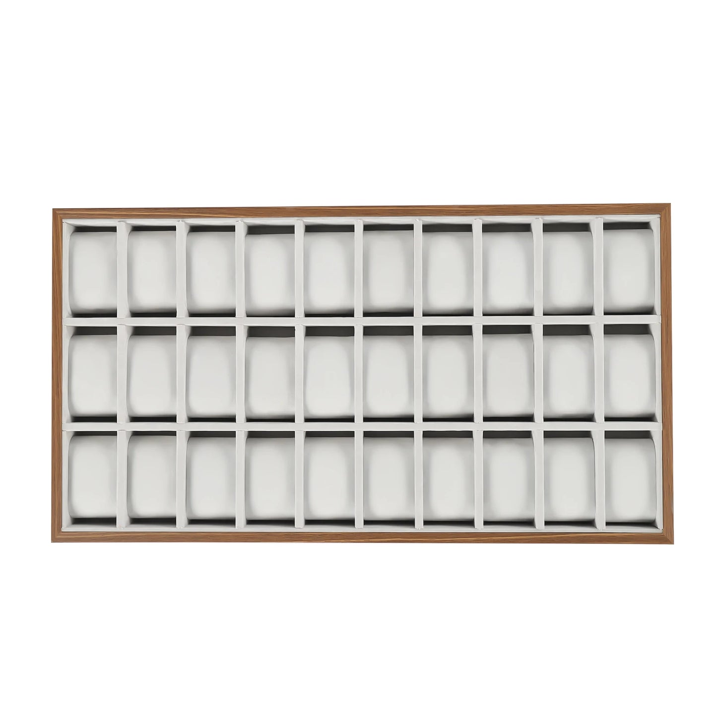 Wooden Jewelry Display Organizer Case For Necklaces Watches Storage Dustproof