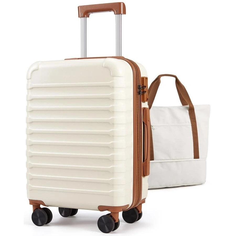 Carry-On Luggage Set With Wheels Expandable Hardside Lightweight