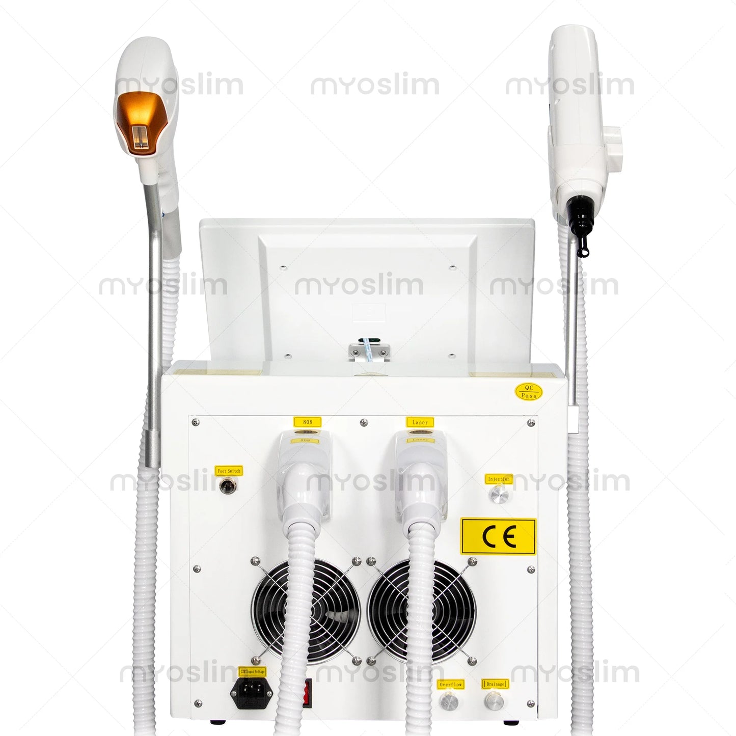 Myoslim 5000W FAC 4 Wavelength 755 808 940 1064Nm 2 In 1 Diode Lase Picosecond Hair Removal Tattoo Removal Beauty Equipment