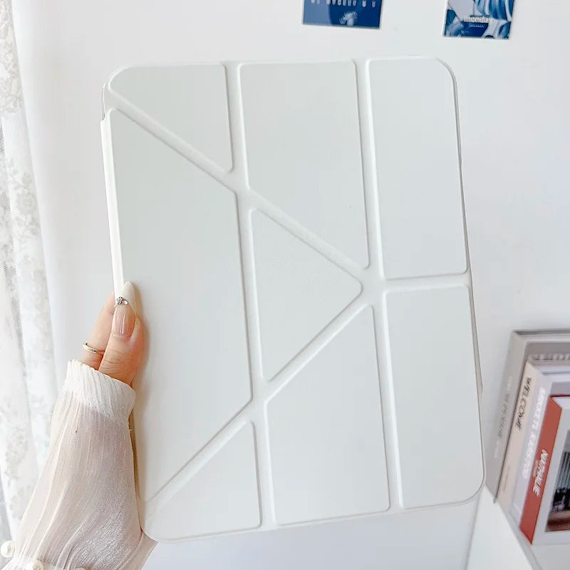 For Samsung Galaxy tab S10 Lite S9 FE 10.9 A9 PLUS 11 Smart Cover tab S7 fe S8 S10 PLUS 12.4 13.1 With Y-Shaped Fold Clasp Funda