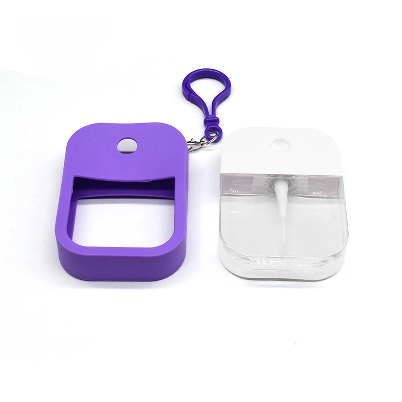 38ml Spray Small Sanitizing Spray Scented Vegan Hand Sanitizer  with Keychain Perfume Alcohol Water Spray Bottle Travel