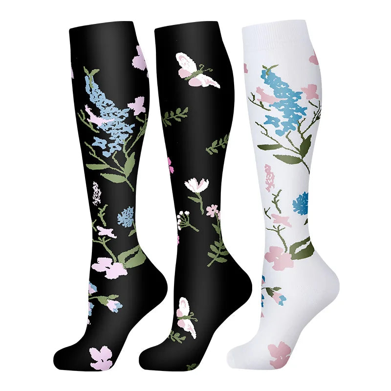 Compression Socks 30mmHg Unisex Three Pairs Knee High Pack