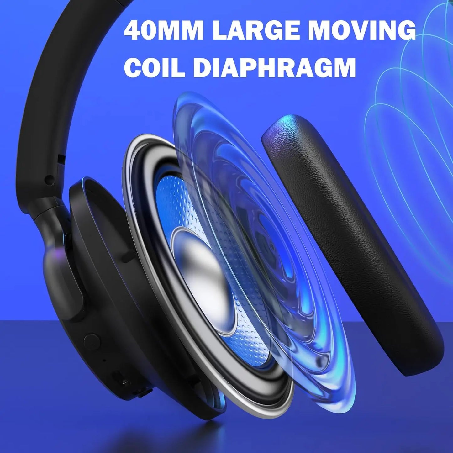 Redragon H610 Wireless Gaming Headset BT 5.3 with ANC Noise Cancellation, 50H Battery, Lightweight, Over-Ear Headphones